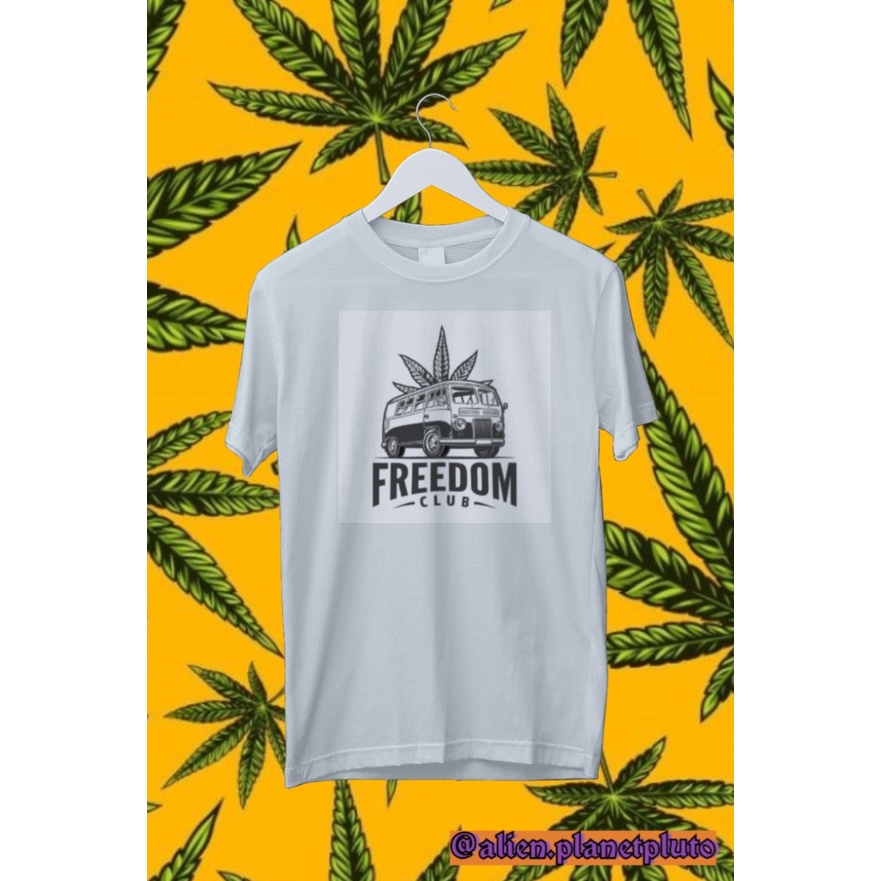 Alien Planet Pluto-Cannabis Series T-shirts Freedom With Cannabis