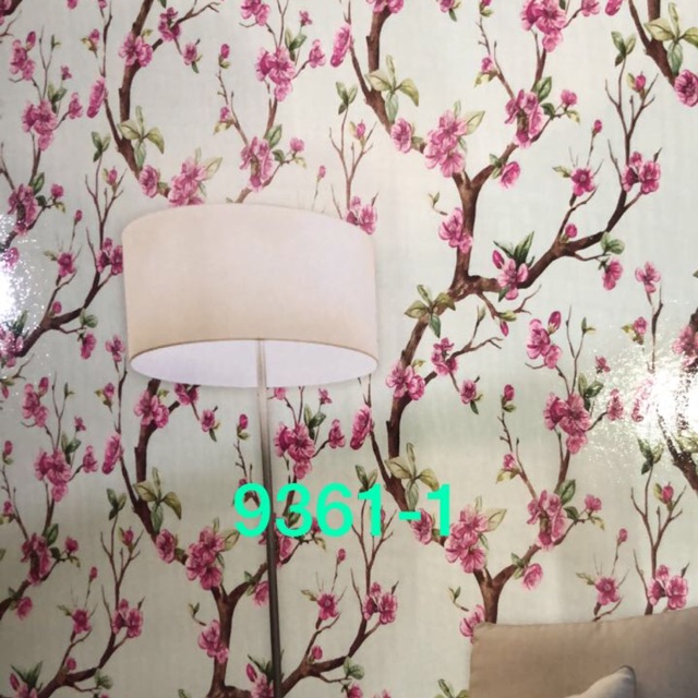 Wallpaper Dinding Korea Motif Bunga Sakura 3d Shopee Indonesia