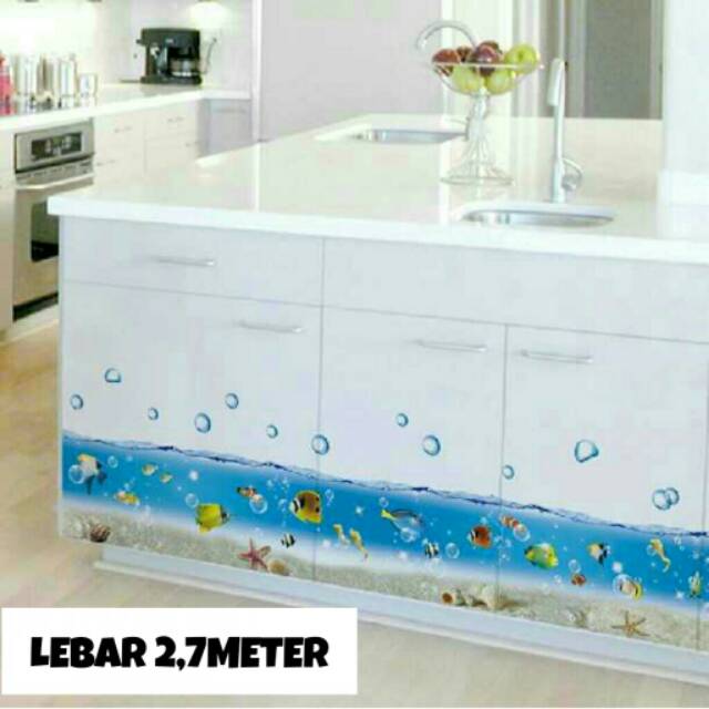 RELIZA Wallsticker  / Wall Sticker BORDER LIST IKAN KAMAR MANDI TOILET AY 917 STIKER DINDINGp