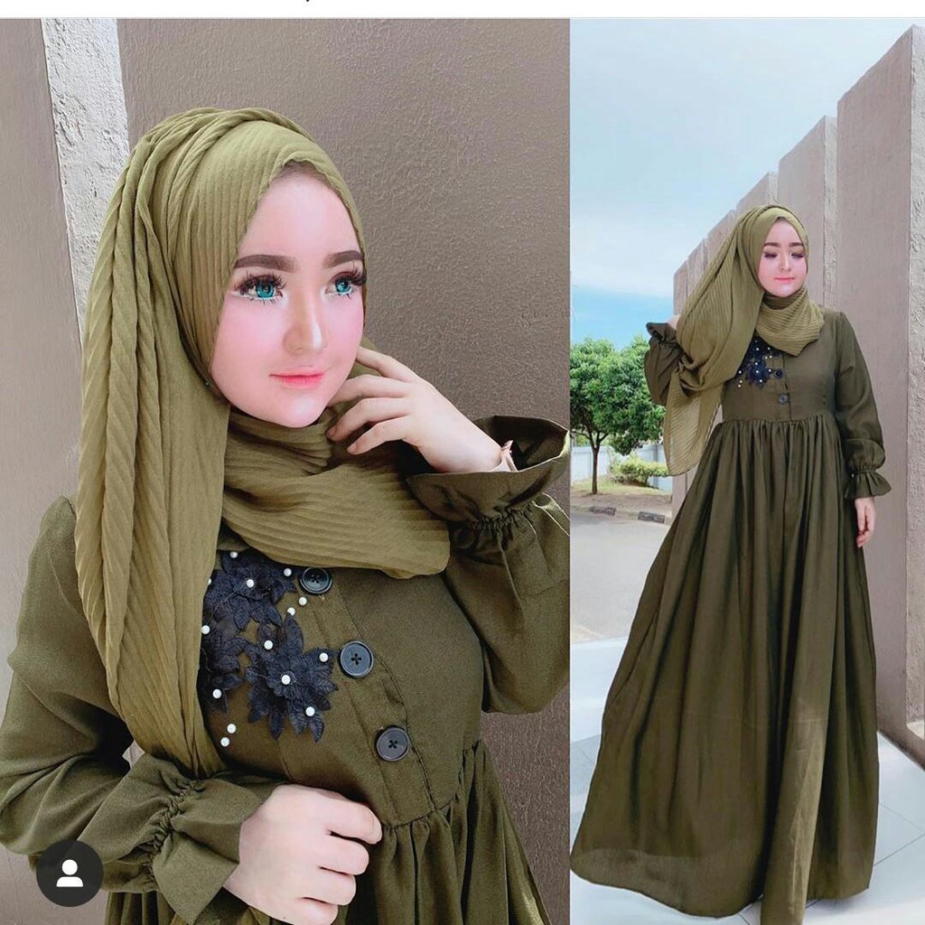 Gamis Lebaran 2024 Terbaru [Promo Flash Sale] MELISA DRESS Baju Gamis Wanita Pakaian Muslimah Baju H
