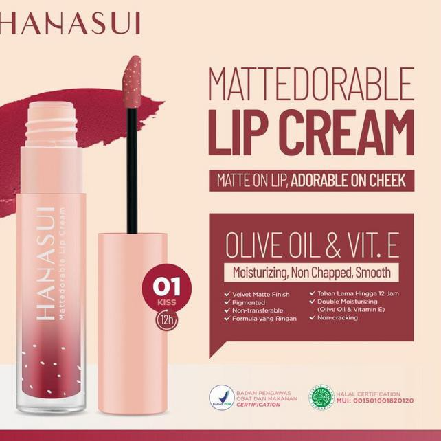 LIPCREAM HANASUI LIPSTIK HANASUI LIP CREAM HANASUI - TERBARU