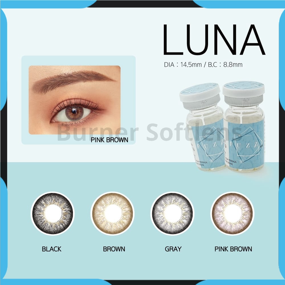 SOFTLENS FUZZY LUNA BLACK ( MINUS 0/50 S.D -10.00 )