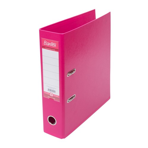 

[Zada] Bantex Lever Arch File Ordner Plastic A4 7cm Pink1450 19