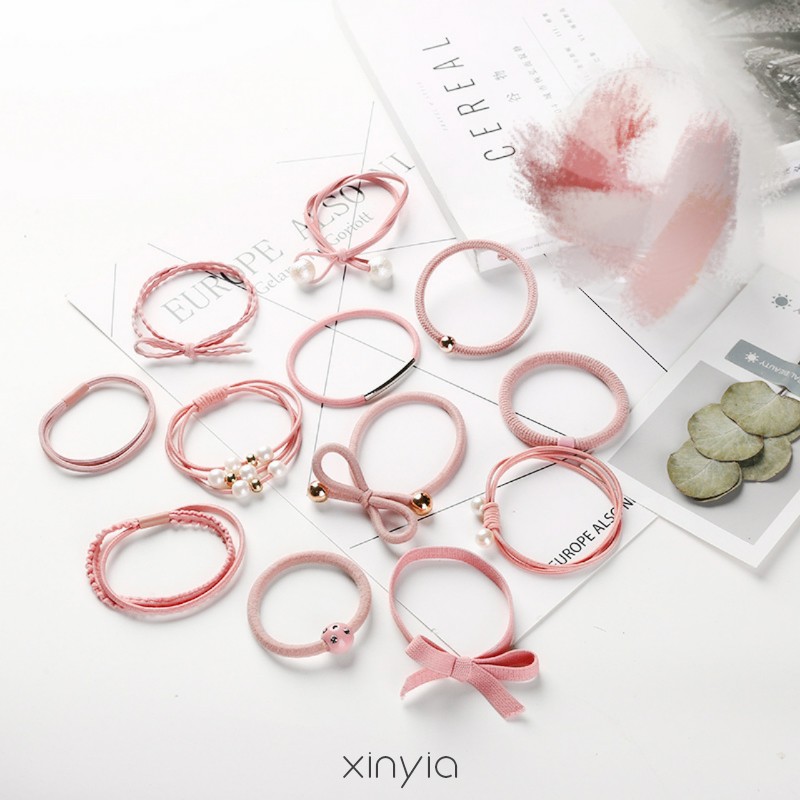 12 Pcs Botol Ikat  Rambut  Karet Kunci Rambut  Aksesoris 