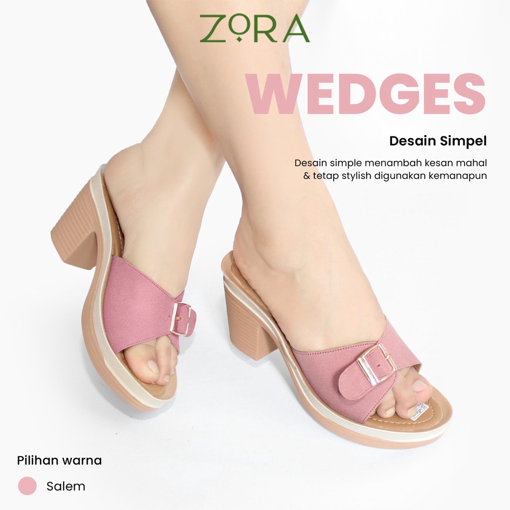 Sandal Wanita Zora Wedges Wanita ARUMI Terbaru 2022