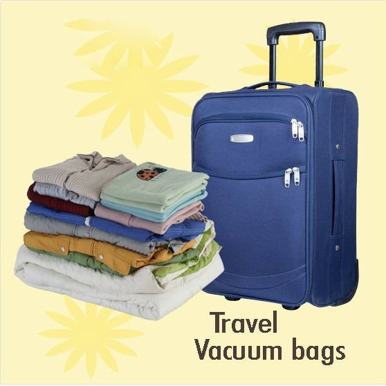 Gs Tas Travel Organizer Plastik Vakum Kompresi 1 PCS traveling Vacuum Compression Bags Bag penyimpan Pakaian VB-70