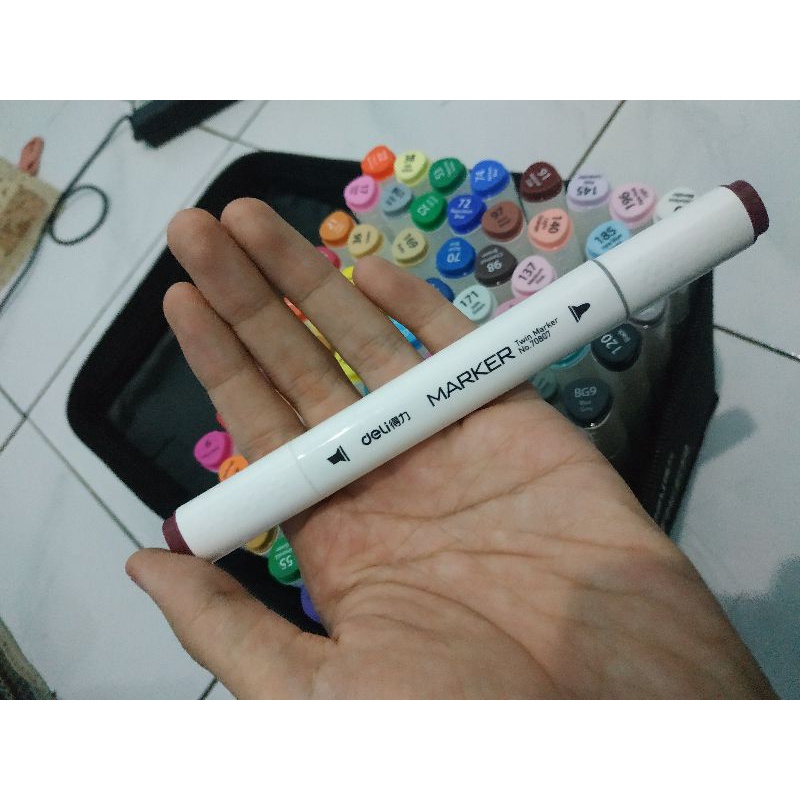 Deli Marker 80 Warna (Alcohol Based Marker)