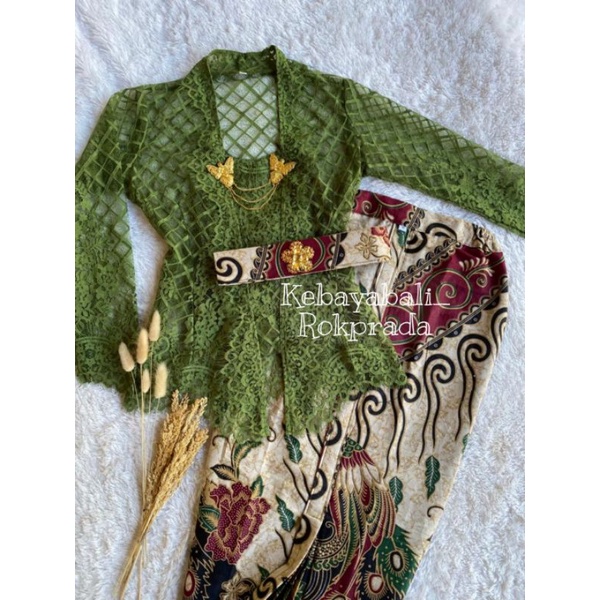 SATU SET KEBAYA MODERN KEBAYA BALI KEBAYA KUTU BARU PING BAWANG