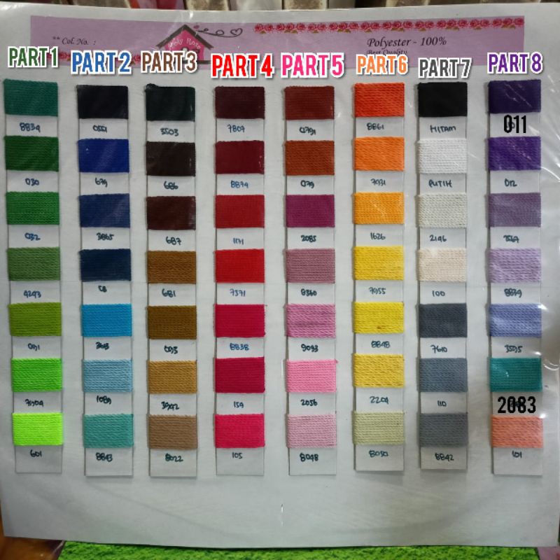 Benang Rajut Polyglitter Poly Rose