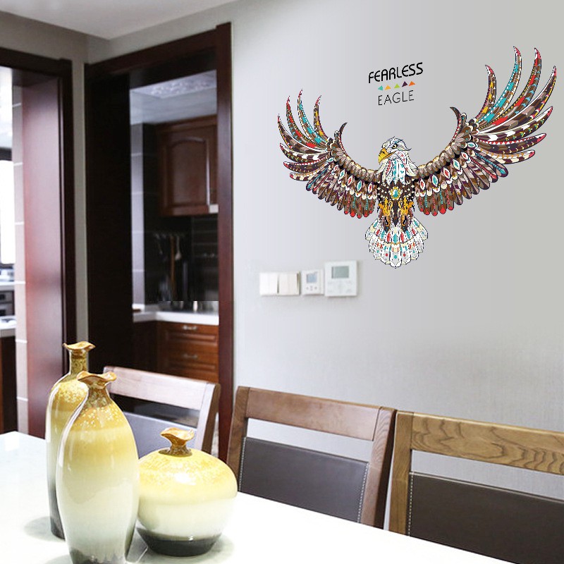 Reliza Wall Sticker Bird Fearless Eagle Stiker Dinding LDR