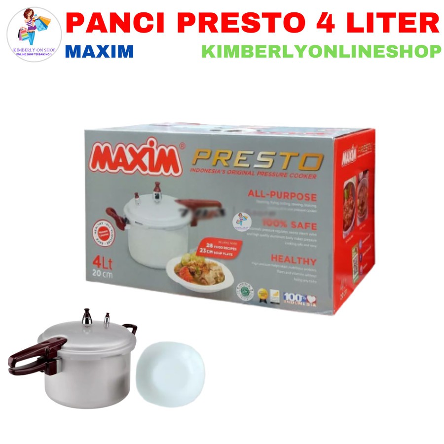 Panci Presto 4 Liter 20 CM Maxim  Maspion