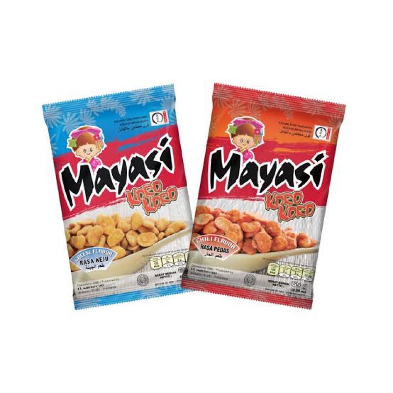 

SNACK KACANG KORO MAYASI 65GR ASIN / PEDAS