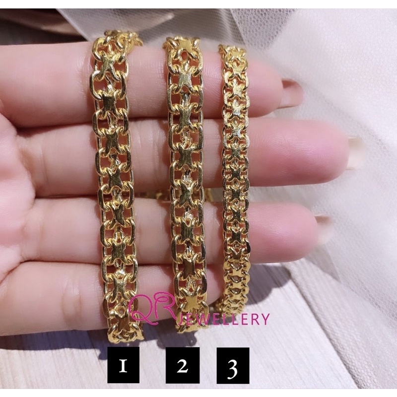 gelang double king GDN replika emas 24k, replika emas murni, replika mas london