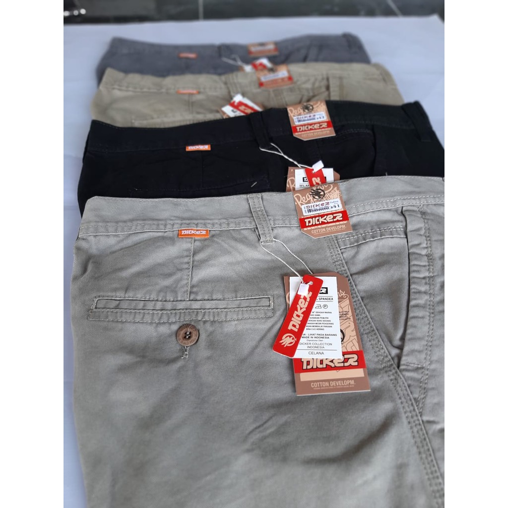 CELANA PENDEK SURFING COWOK DISTRO CHINO PREMIUM BAHAN KATUN TEBAL BAWAHAN PRIA TERBARU MERK DICKER