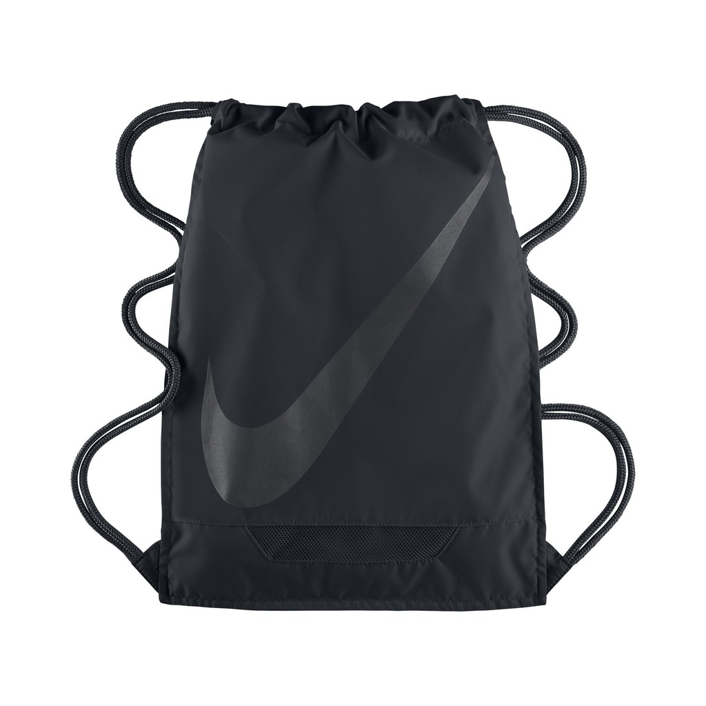 black and white nike drawstring bag