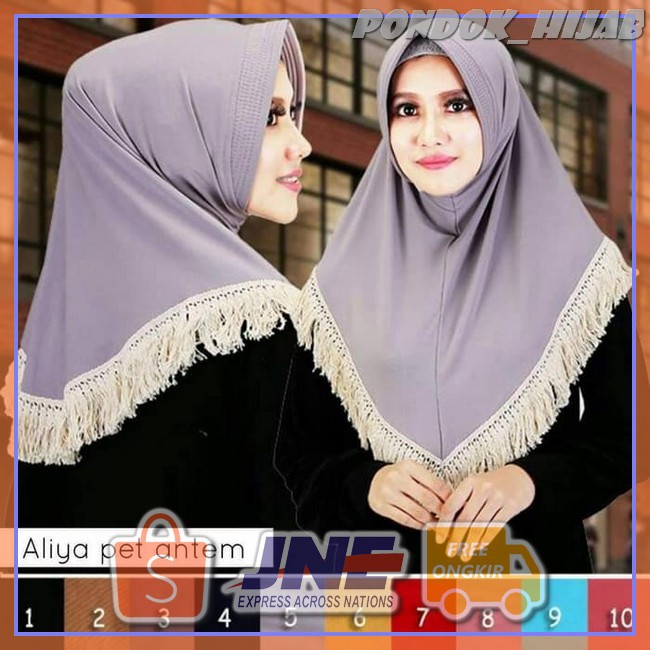 Super Hot Fashion muslim/hijab/hijab instan/syari/bergo/khimar/ciput/pasmina/Jilbab Aliya Pet Antem