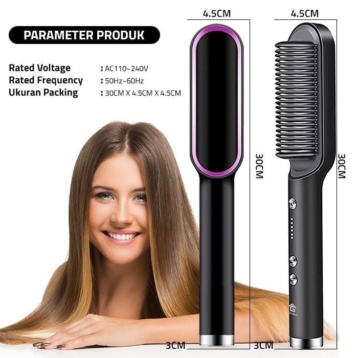 FH-909 NEW Sisir Pelurus Rambut Straight Comb Hair Stylist FH909 Grosir FH909