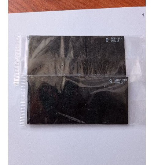 kaca las hitam no. 9 - 1 din 0196 welding glass original