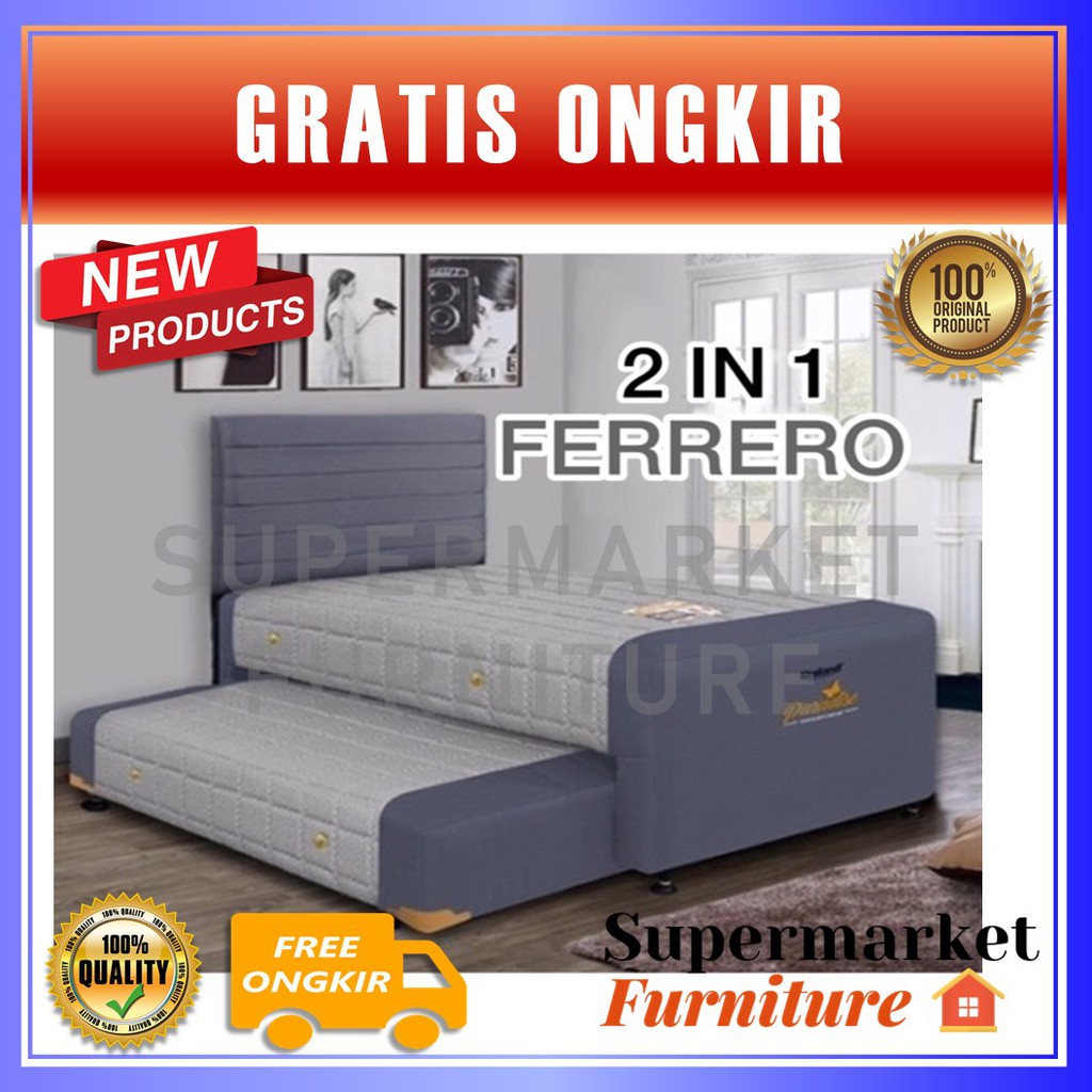 Uniland kasur 2in1 paradise Uniland Springbed 2 in 1 Paradise - Kasur Spring Bed Sorong- Tempat Tidu