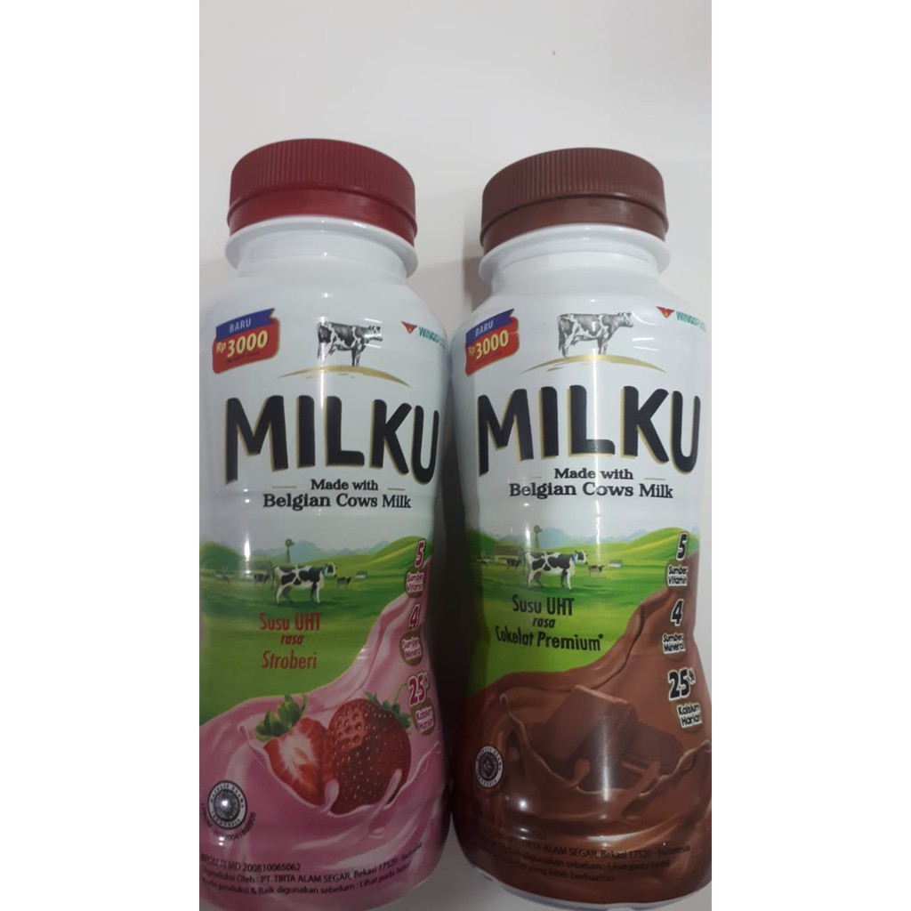 

MILKU SUSU UHT COKLAT STROBERI @200ml