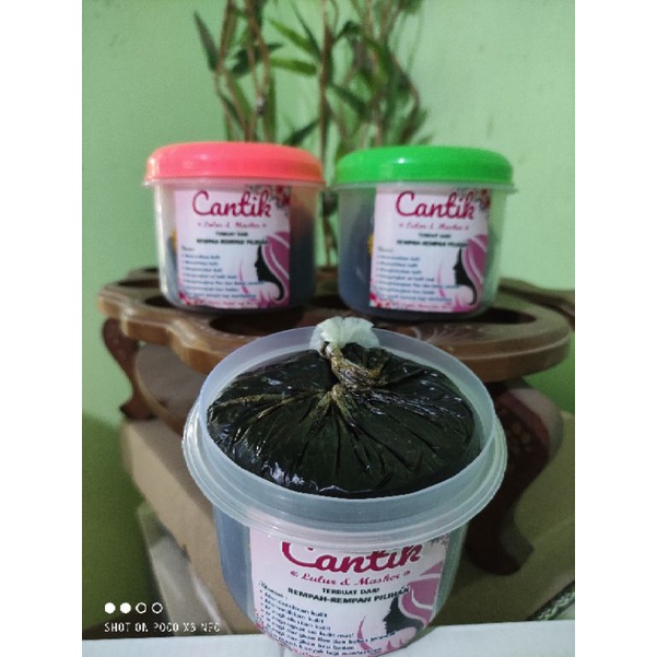 [ 500gram ] Lulur &quot;Cantik&quot; | Lulur Bedda Lotong basah | Lulur Rempah Hitam