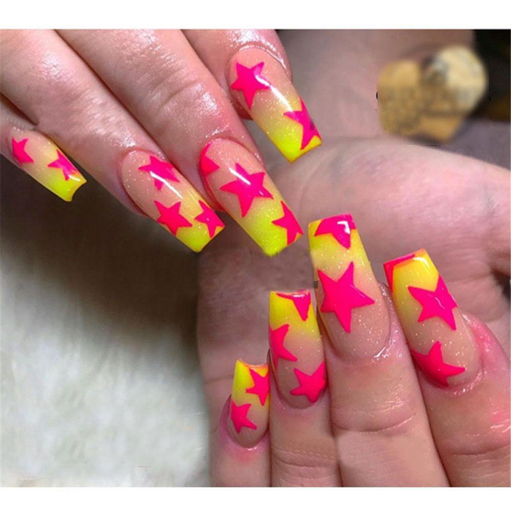 Preva Halloween Stiker Kuku Kecantikan Glow In Dark Manicure Luminous Nail Decal