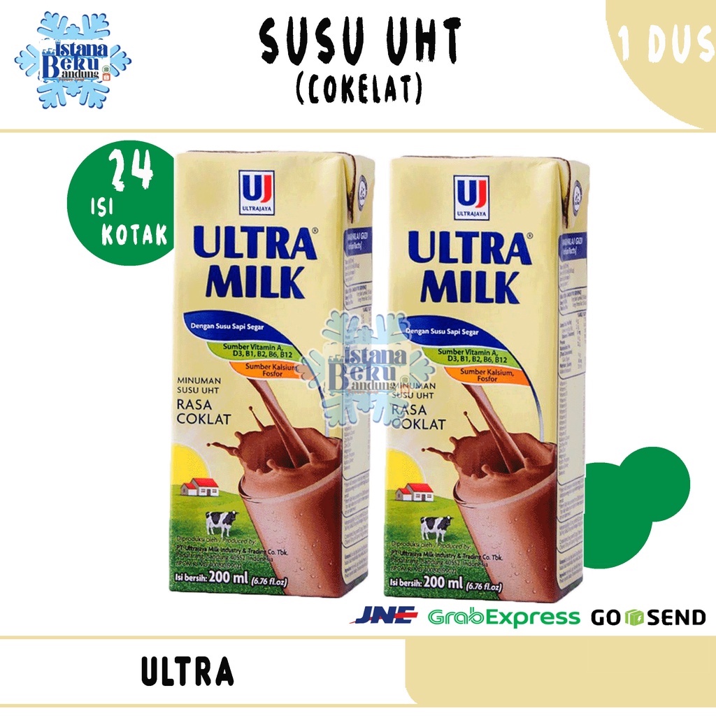 

Ultra Milk Rasa Cokelat 200ml (Karton)