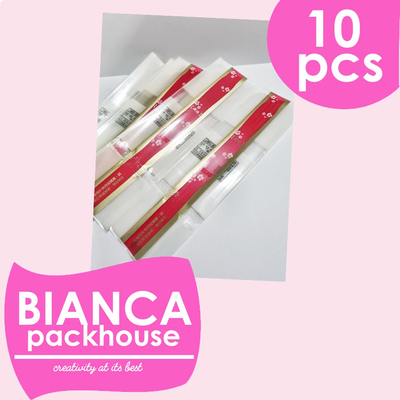 10 pcs Mooncake/pia wrapper (plastik pembungkus mooncake, pia, cookies) RED PINK