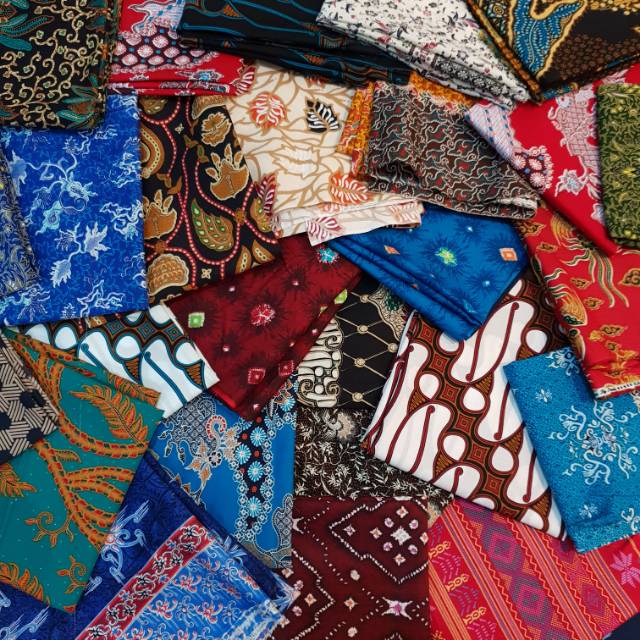 Kain Batik Katun Kiloan Random Corak Persetengah Kilo Shopee Indonesia