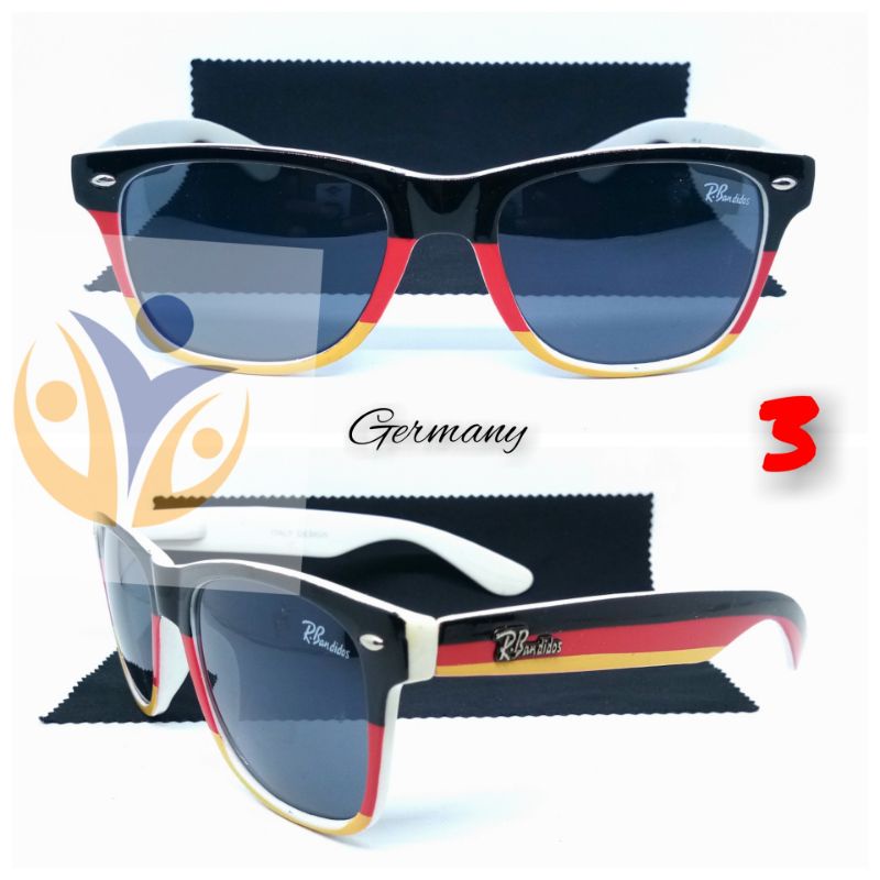 Kacamata bola piala dunia fans club flag uv protect