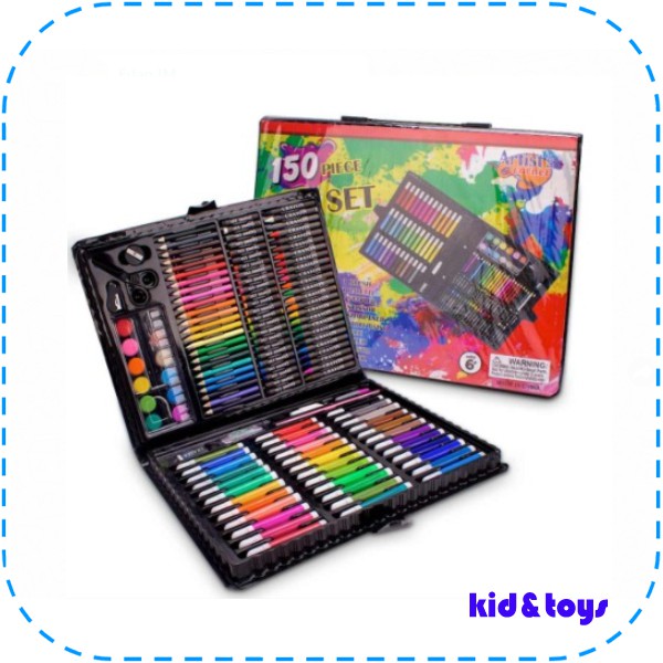 PENSIL WARNA 150 PCS ALAT TULIS SET CRAYON COLOURING SET 150 PCS ART SET ALAT GAMBAR/MEWARNAI-1