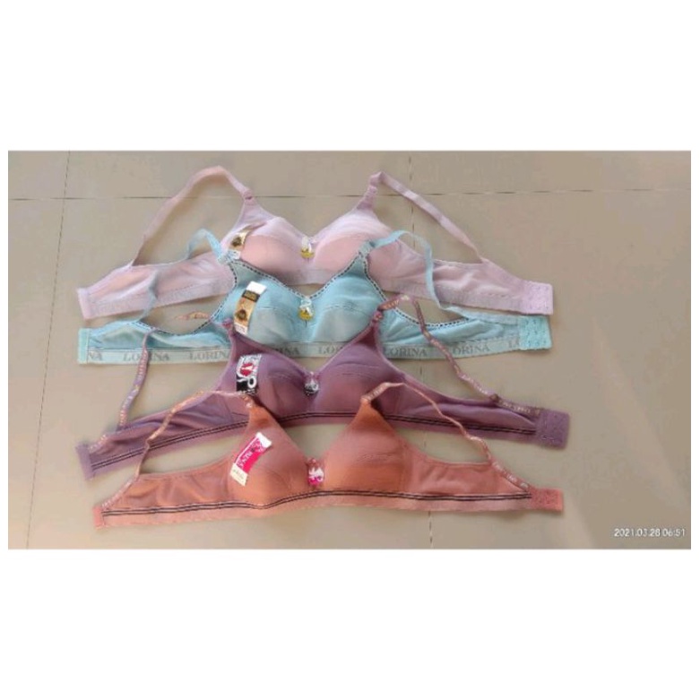 BH Sport Bra Wanita BH Lorina PolosTanpa Kawat Busa-BH High Quality Termurah