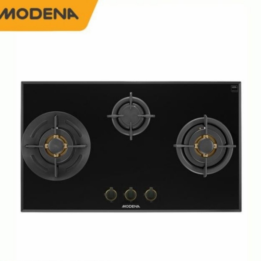 MODENA KOMPOR TANAM GAS 3 TUNGKU 90 CM BH 1935 LB FULL BRASS BURNER