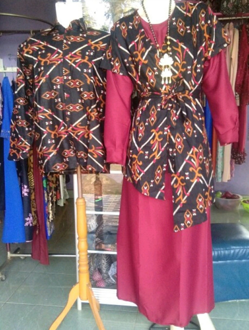 Couple Gamis Lebaran Hem Flanella Wanita Terbaru Modern Eid Series Muslim Muslimah Keren