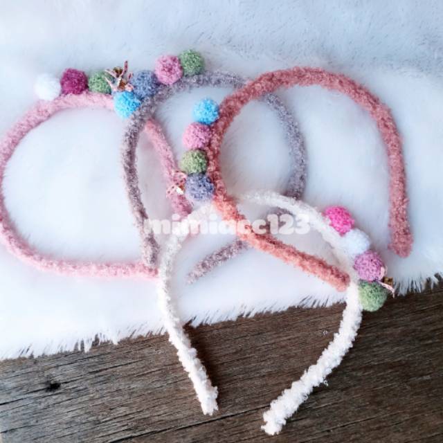 BANDANA KOREA/ BANDANA POM POM/ BANDO LUCU