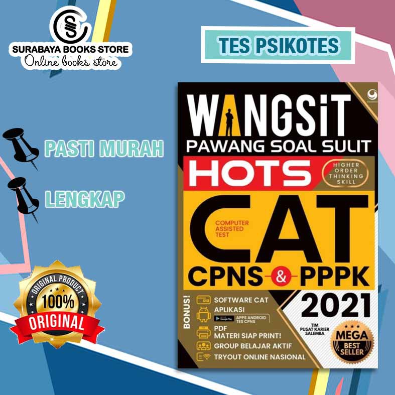 Wangsit Pawang Soal Sulit Hots Cat Cpns Pppk 2021 Shopee Indonesia