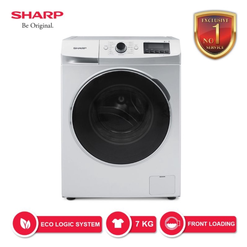 Sharp ES-FL1073W Mesin Cuci Front Loading 7 Kg  Pati Kudus Jepara Rembang Blora Grobogan #2405