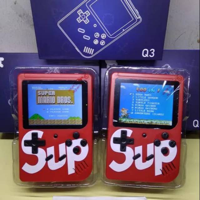 GAMEBOY RETRO FC Tipe Q3 = 500 Games in 1 ( REAL )