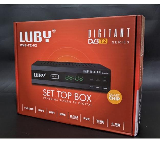 ㅊ BARU / STB LUBY Receiver TV STB Digital DVB T2-02 Support WIFI Dongle / Terlaris ❂