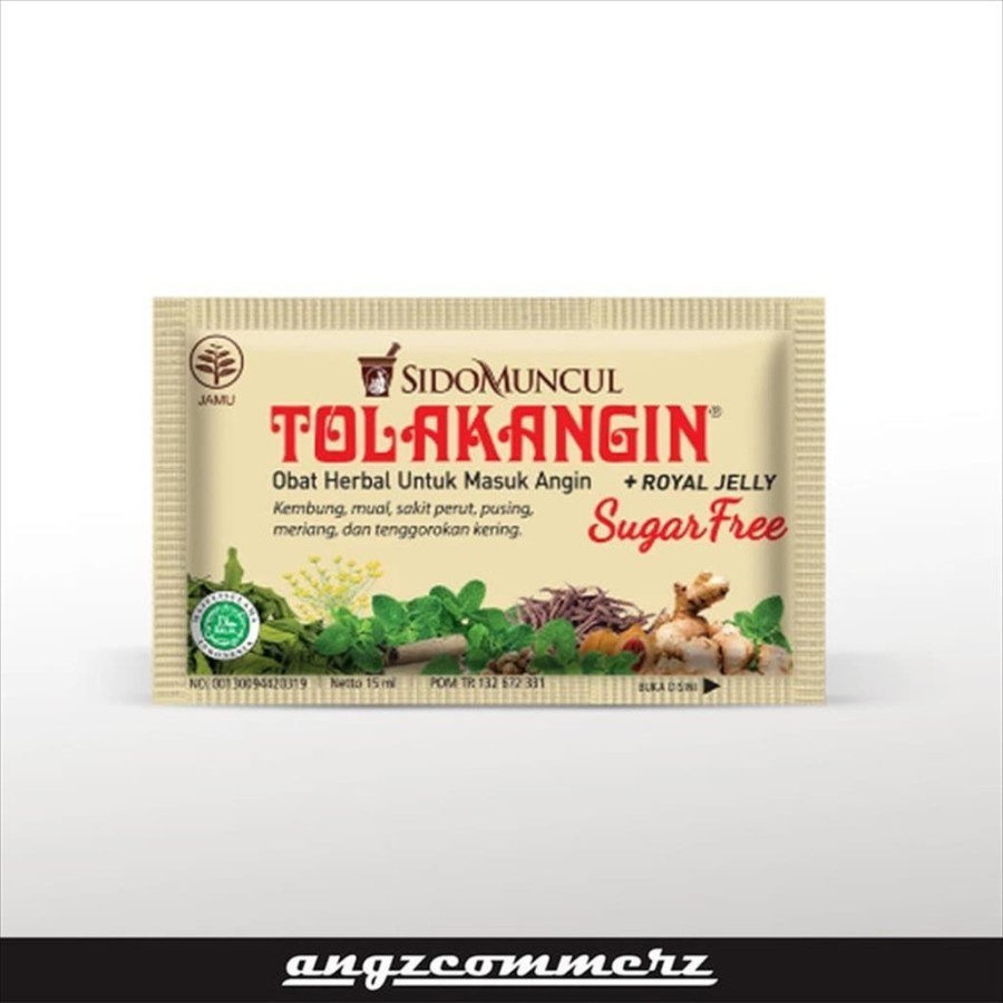 

Sidomuncul Tolak Angin Sugar Free Isi 5 Sachet
