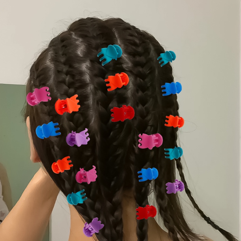 10pcs / Pak Jepit Rambut Warna-Warni Untuk Anak Perempuan