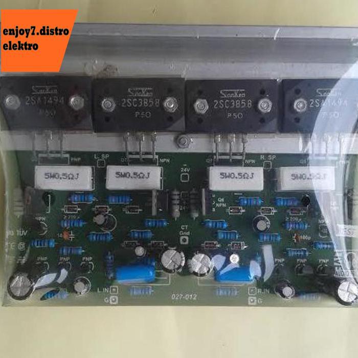 Kit Btl-350W Power Stereo Heatsink Siku L Silver/ Putih Bishele88 Kualitas Baik