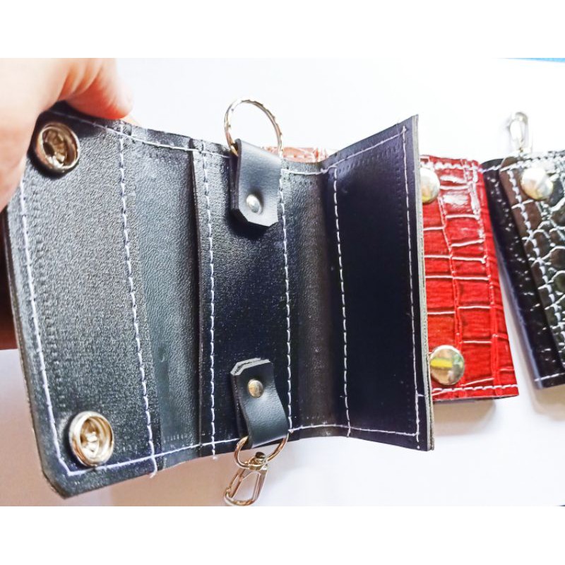 Dompet STNK Emboss Leather Pattern (Lipat Kancing)