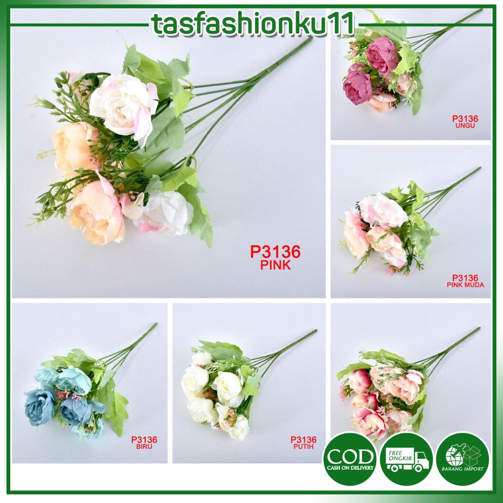 TF11 COD P3136 ( 1 KILO BISA MUAT 28 PCS ) BUNGA DEKORASI BUNGA HIAS BUNGA ARTIFISIAL BUNGA PALSU