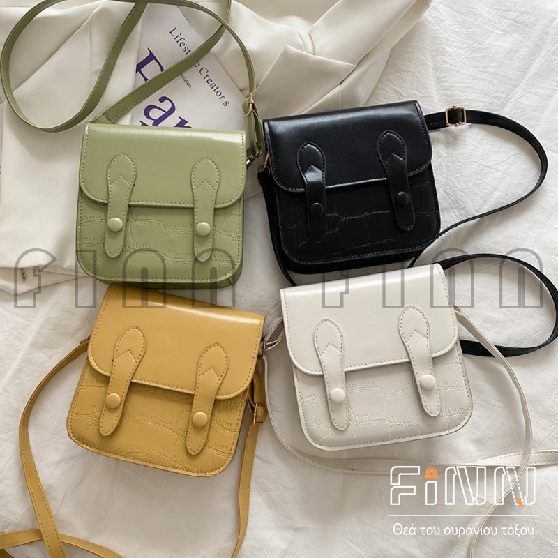 Tas Wanita Casual Trendy Model Kotak Fashion Korea Bahan PU / Tas Selempang Wanita Import