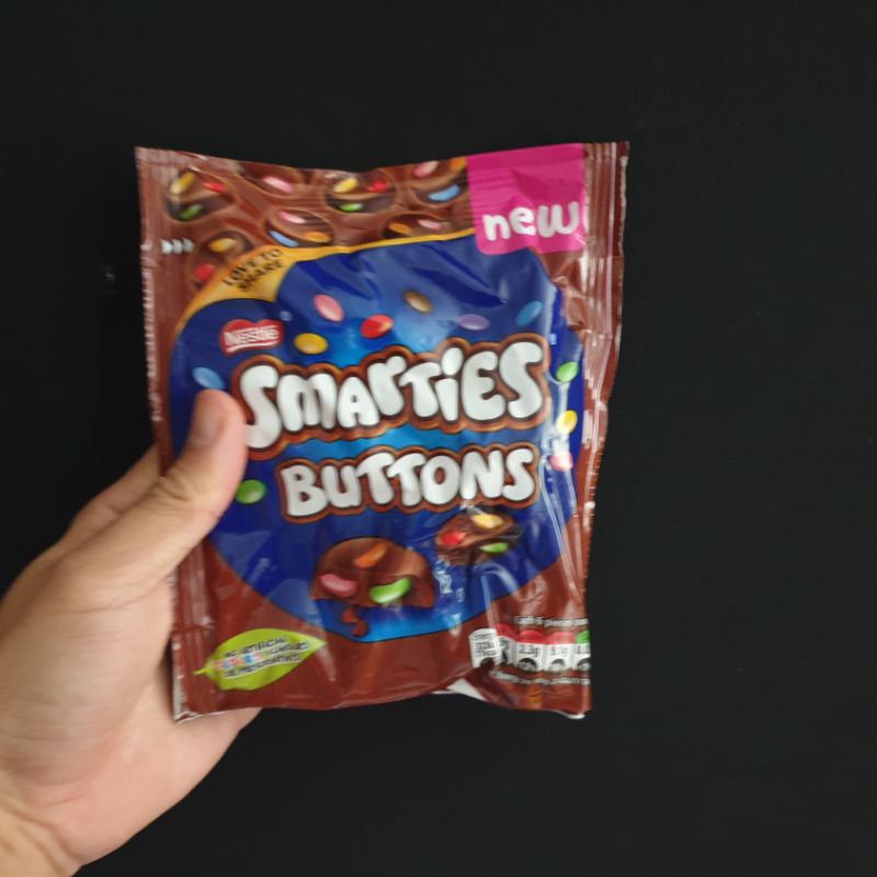

Importir Snack smarties buttons new cokelat singapura