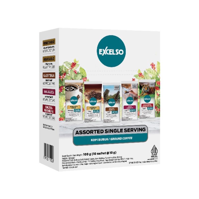 

EXCELSO KOPI SINGLE SERVING ASSORTED PACK – FOLDING BOX (10SCH X 10GR)