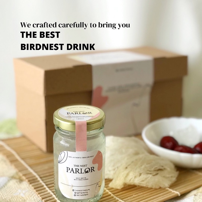 

Siap Minum birdnest/swallow nest 75ml isi 7 (@4gr) atau 120ml isi 5 (@5gr)