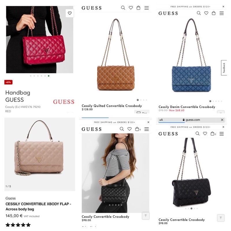 GUESS CESSILY CONVERTIBLE CROSSBODY