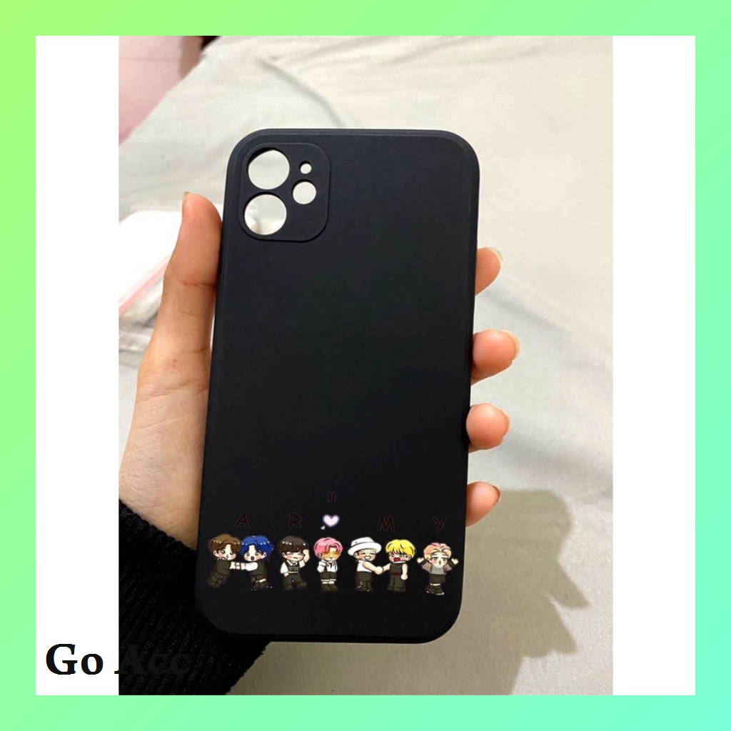 Softcase Motif Korean BTS BB08 for Iphone 6 6s 6g 6+ 6s+ 7 8 7+ 8+ X Xs 11 12 13 14+ Plus Pro Max